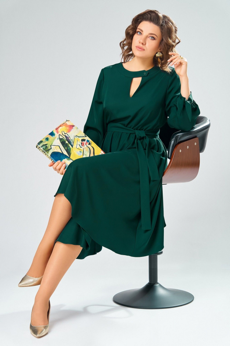 Платья Swallow 891 темный_изумруд