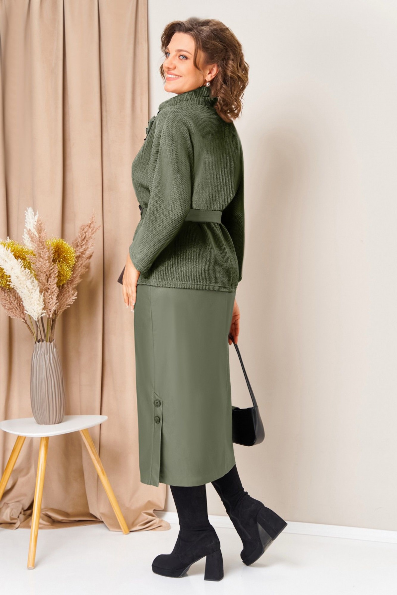 Юбочный комплект VOLNA 1447 темная-олива