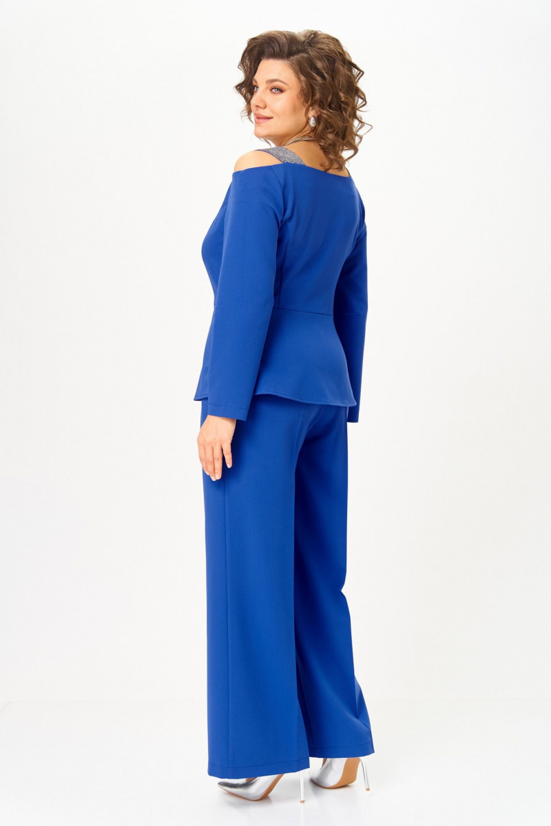 Брючный костюм ANASTASIA MAK 1276 василек