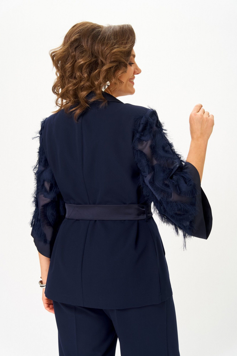 Брючный костюм ANASTASIA MAK 1307 синий