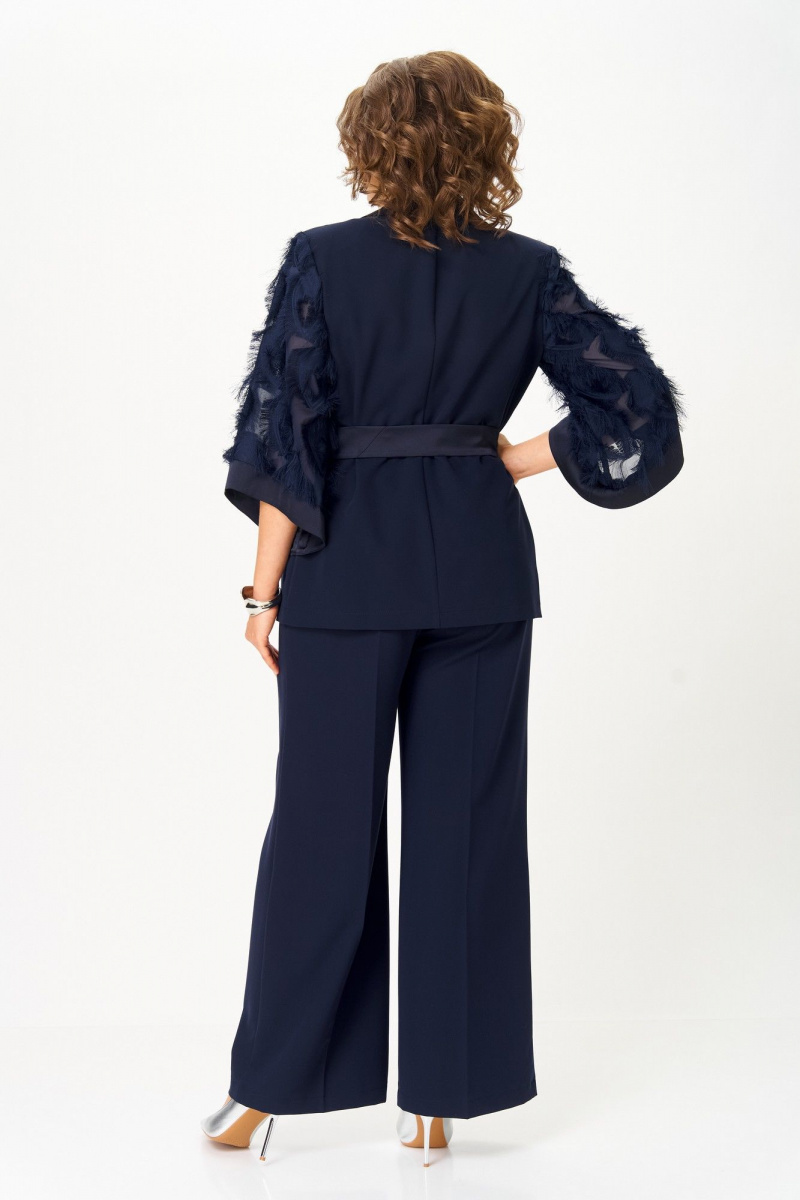 Брючный костюм ANASTASIA MAK 1307 синий