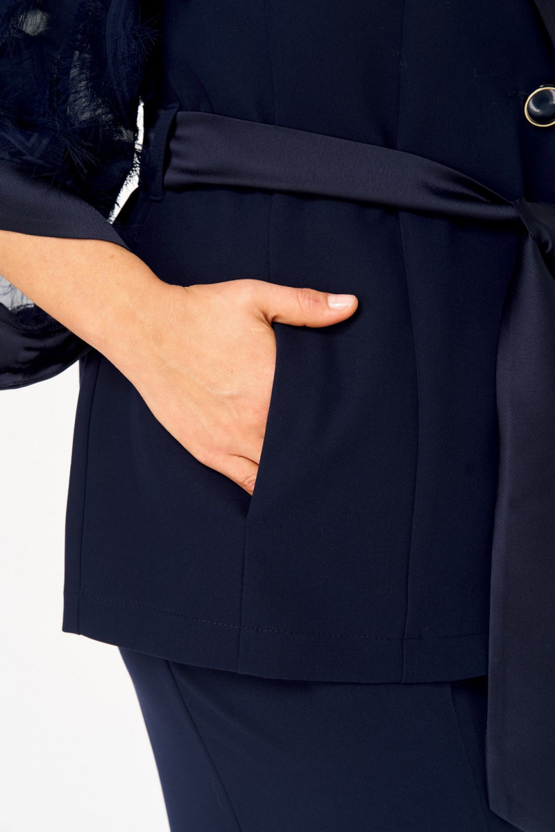 Брючный костюм ANASTASIA MAK 1307 синий