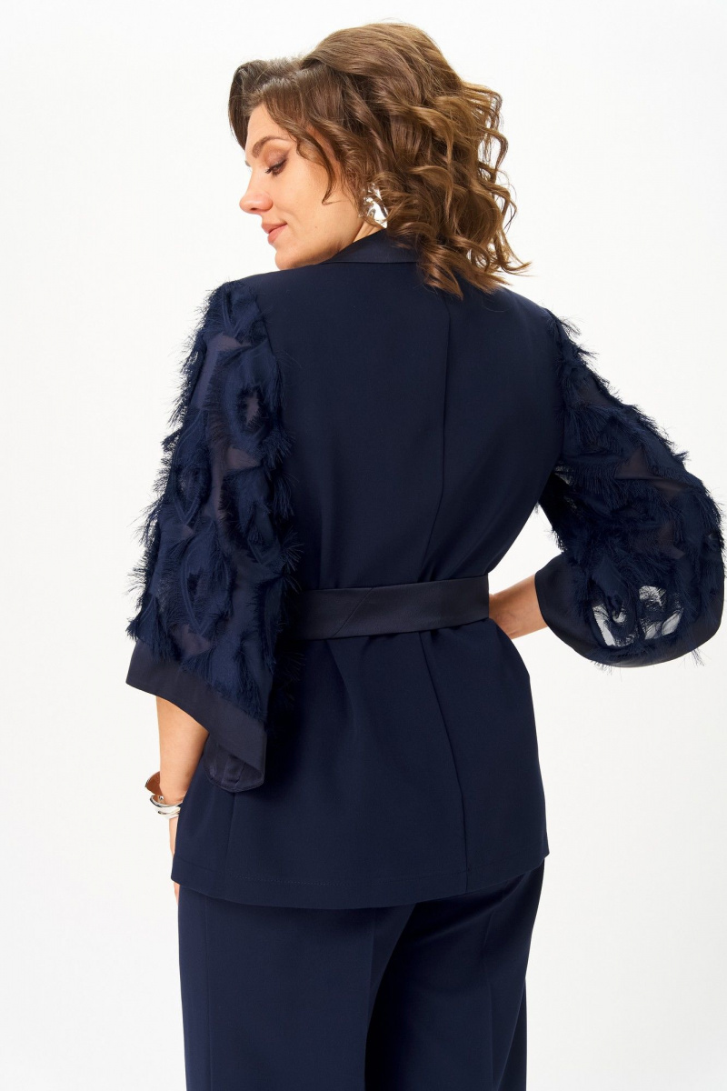 Брючный костюм ANASTASIA MAK 1307 синий