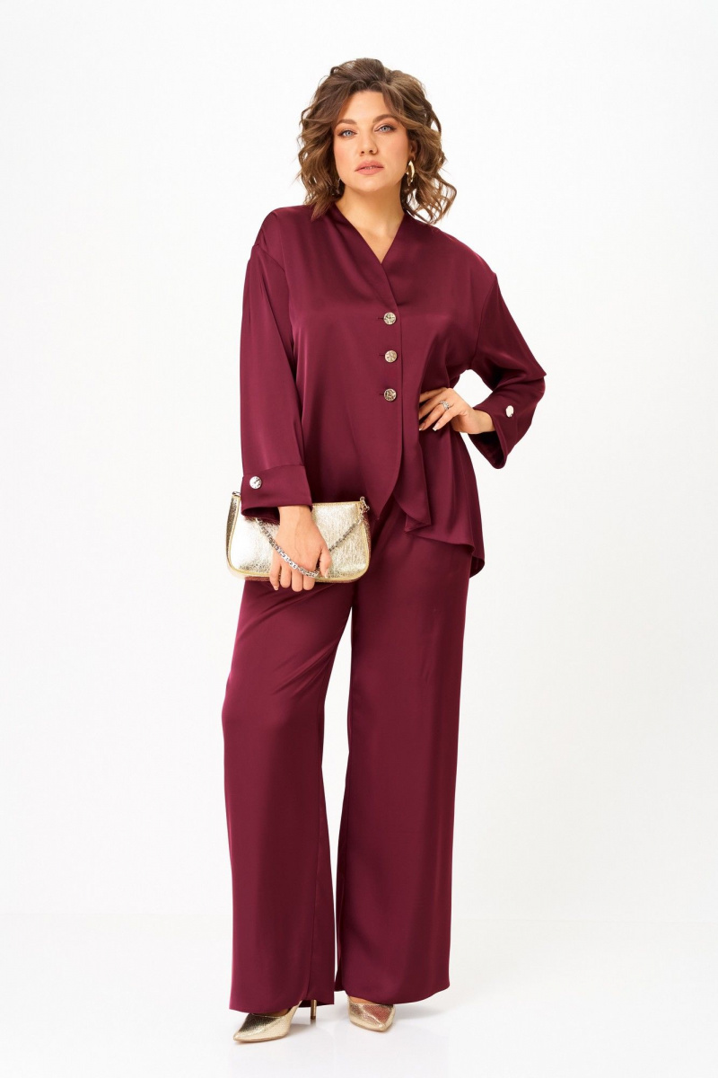 Брючный комплект Aira Style 24245 винный