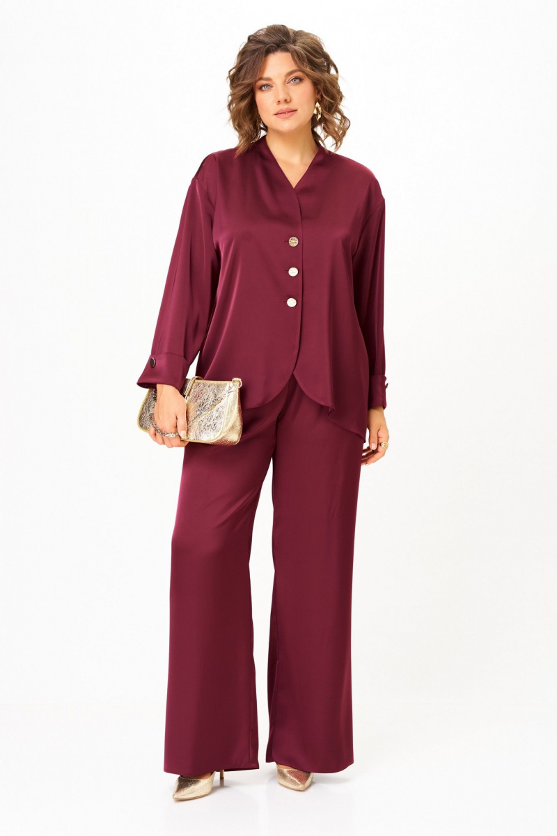 Брючный комплект Aira Style 24245 винный