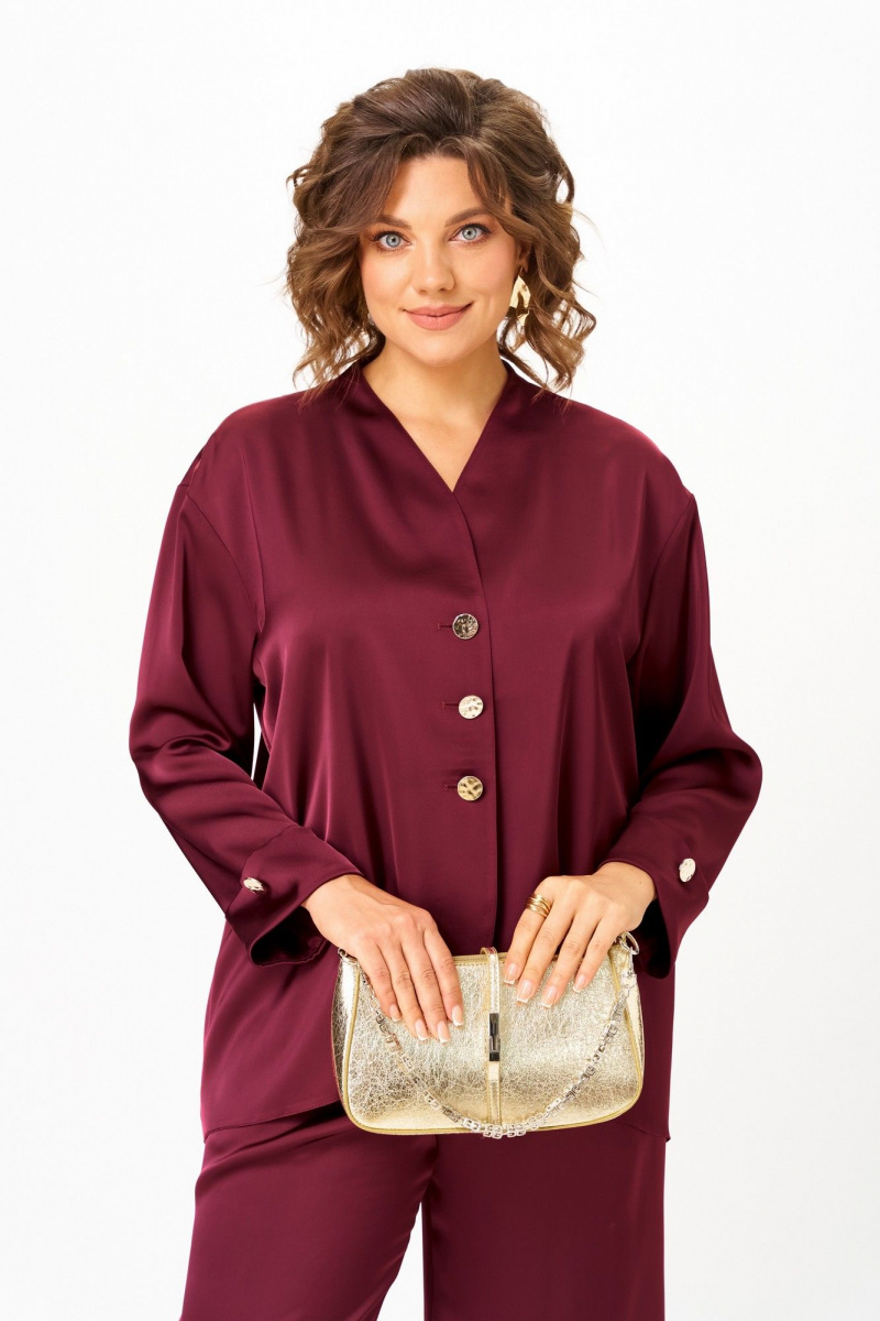 Брючный комплект Aira Style 24245 винный