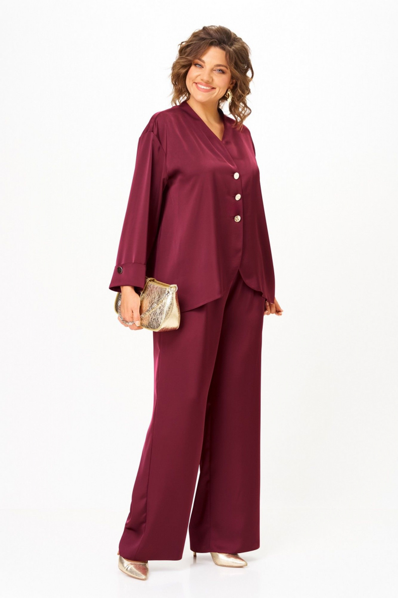 Брючный комплект Aira Style 24245 винный