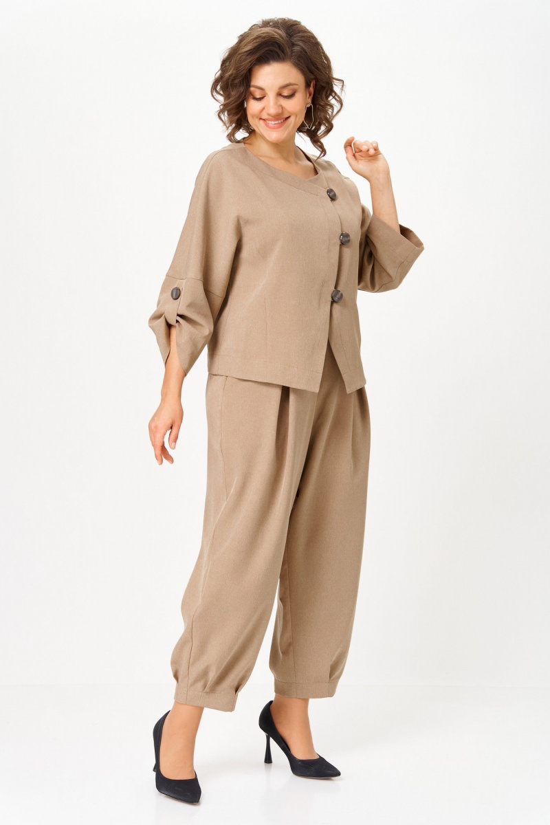 Брючный костюм Michel chic 1436/1 песочный