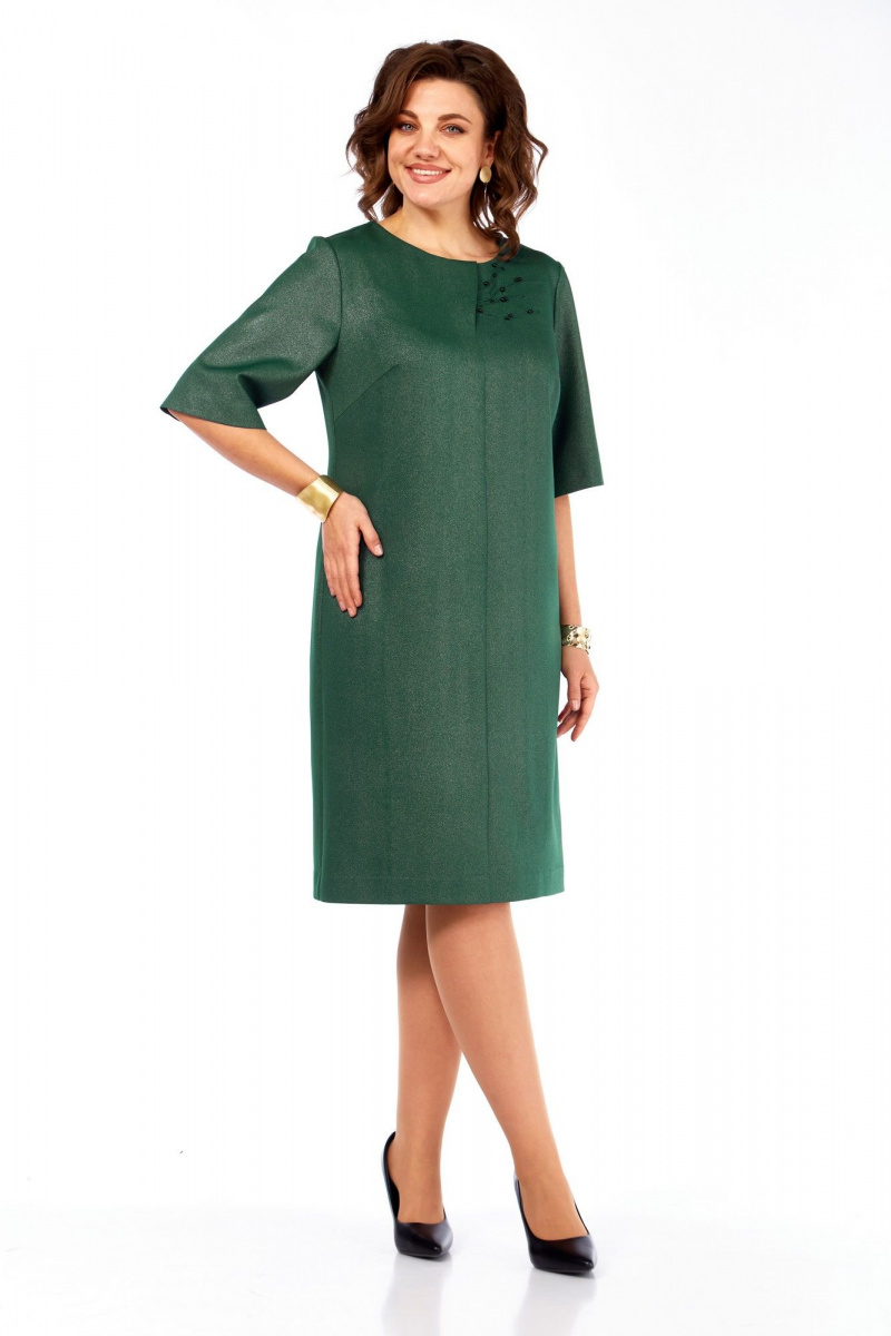 Платья Ольга Стиль С-980 зеленый