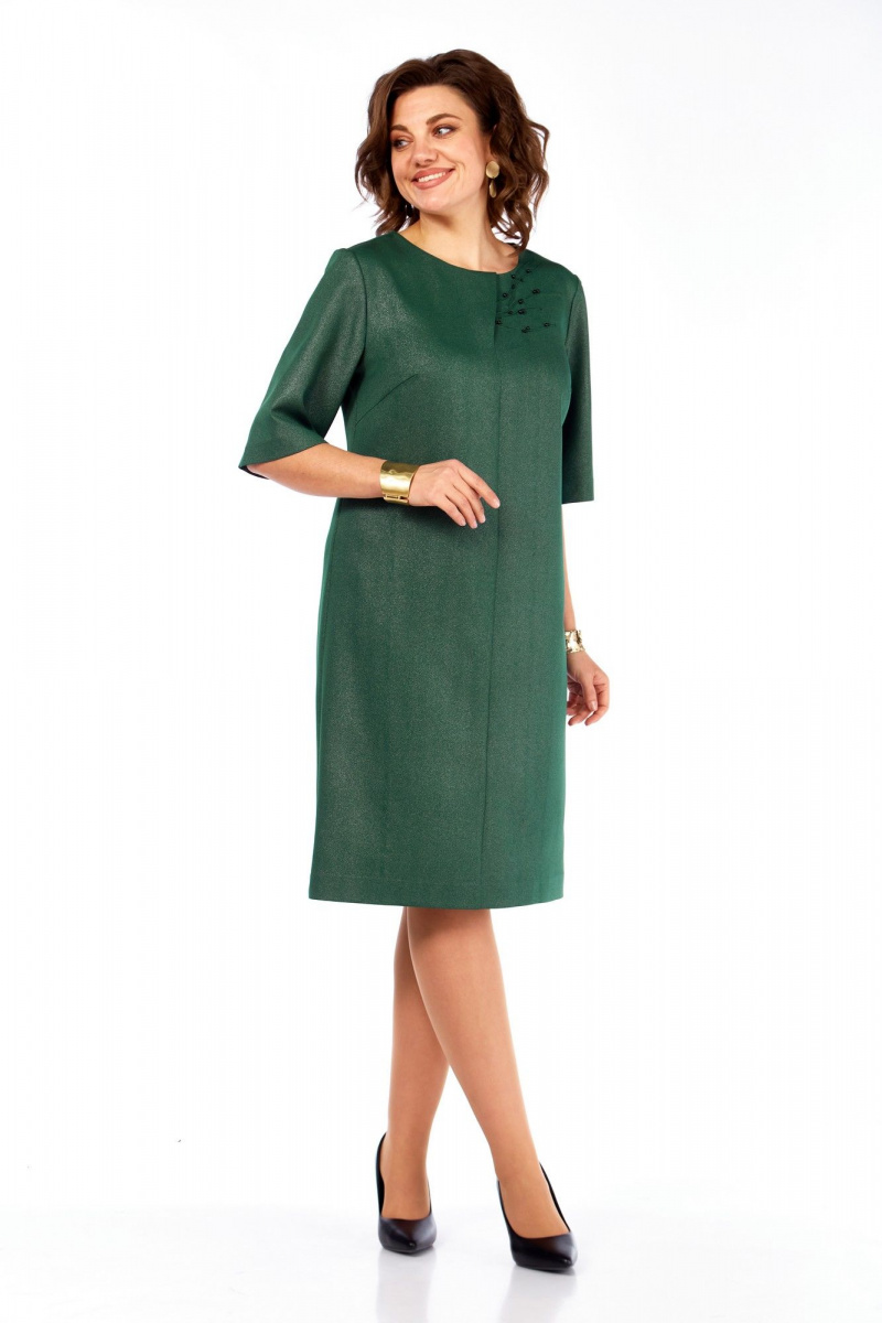 Платья Ольга Стиль С-980 зеленый