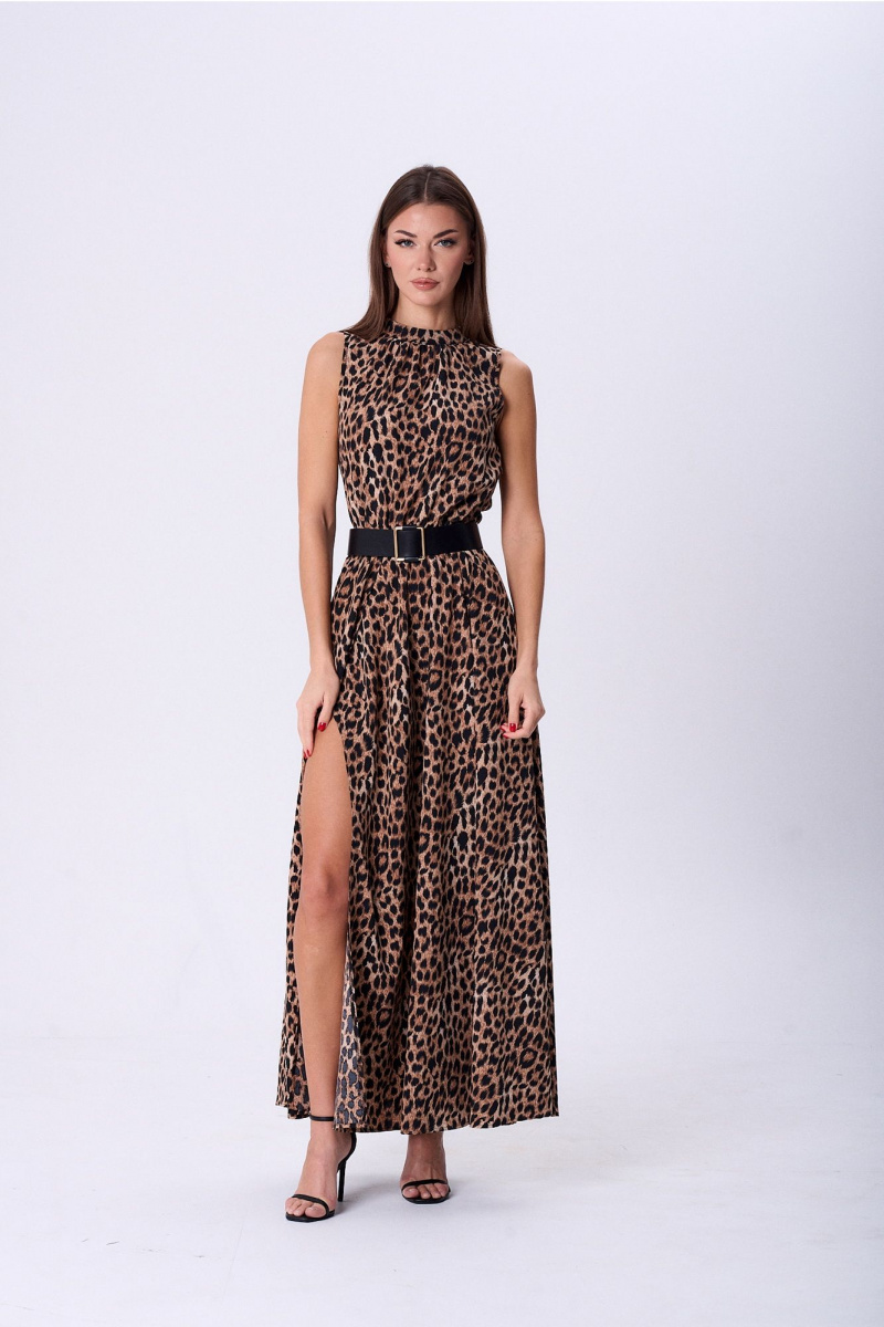 Платья Lady Line 1580 темный_леопард