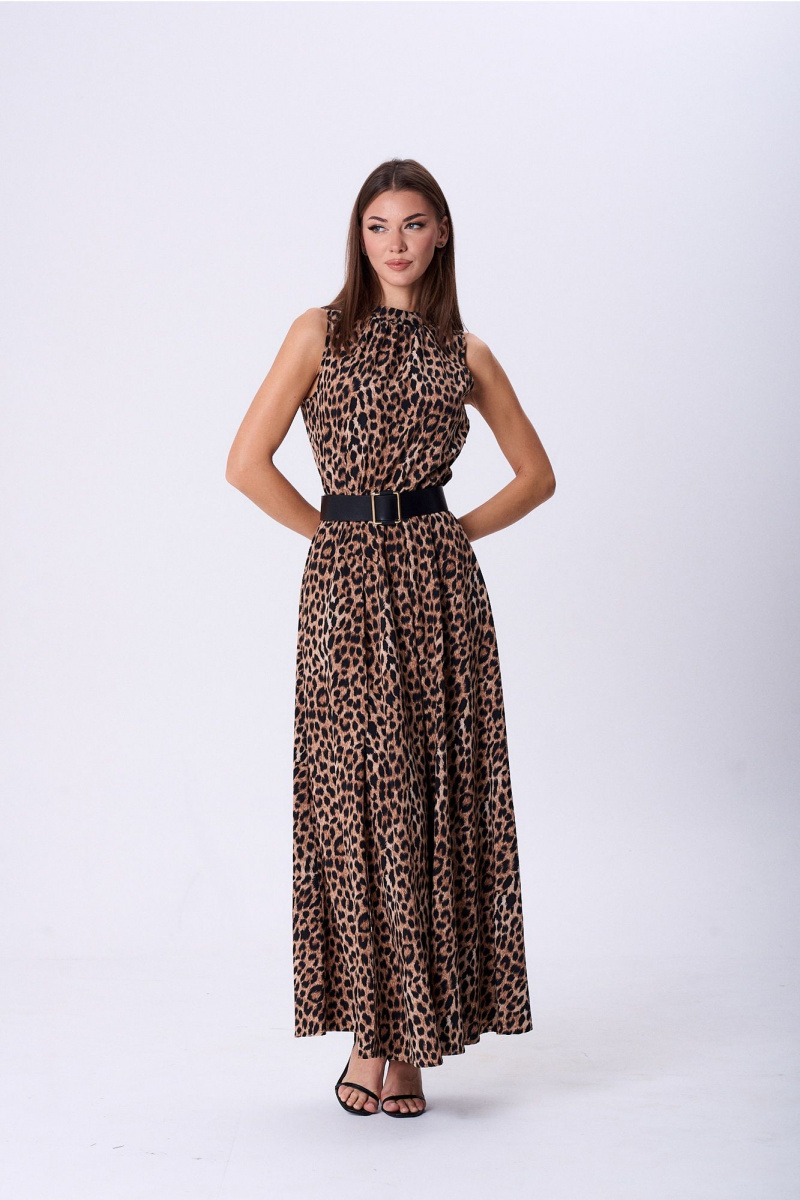 Платья Lady Line 1580 темный_леопард