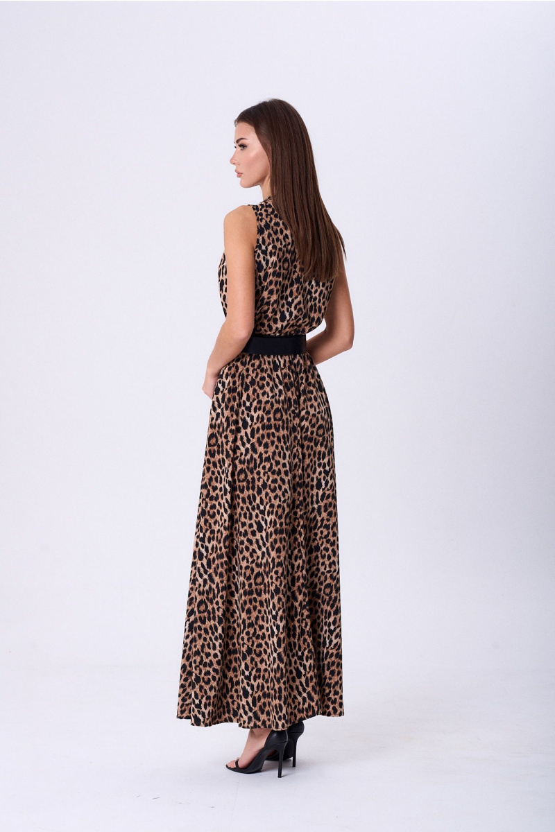 Платья Lady Line 1580 темный_леопард