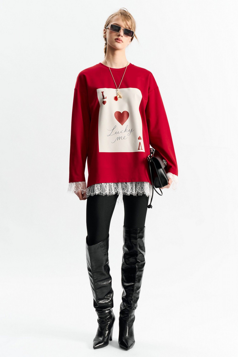 Джемперы MilMil 1279 красный