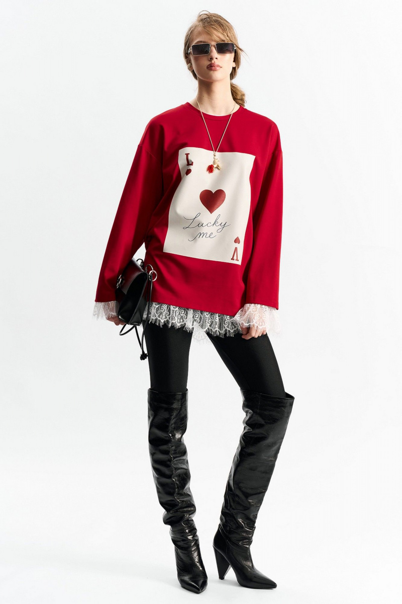 Джемперы MilMil 1279 красный