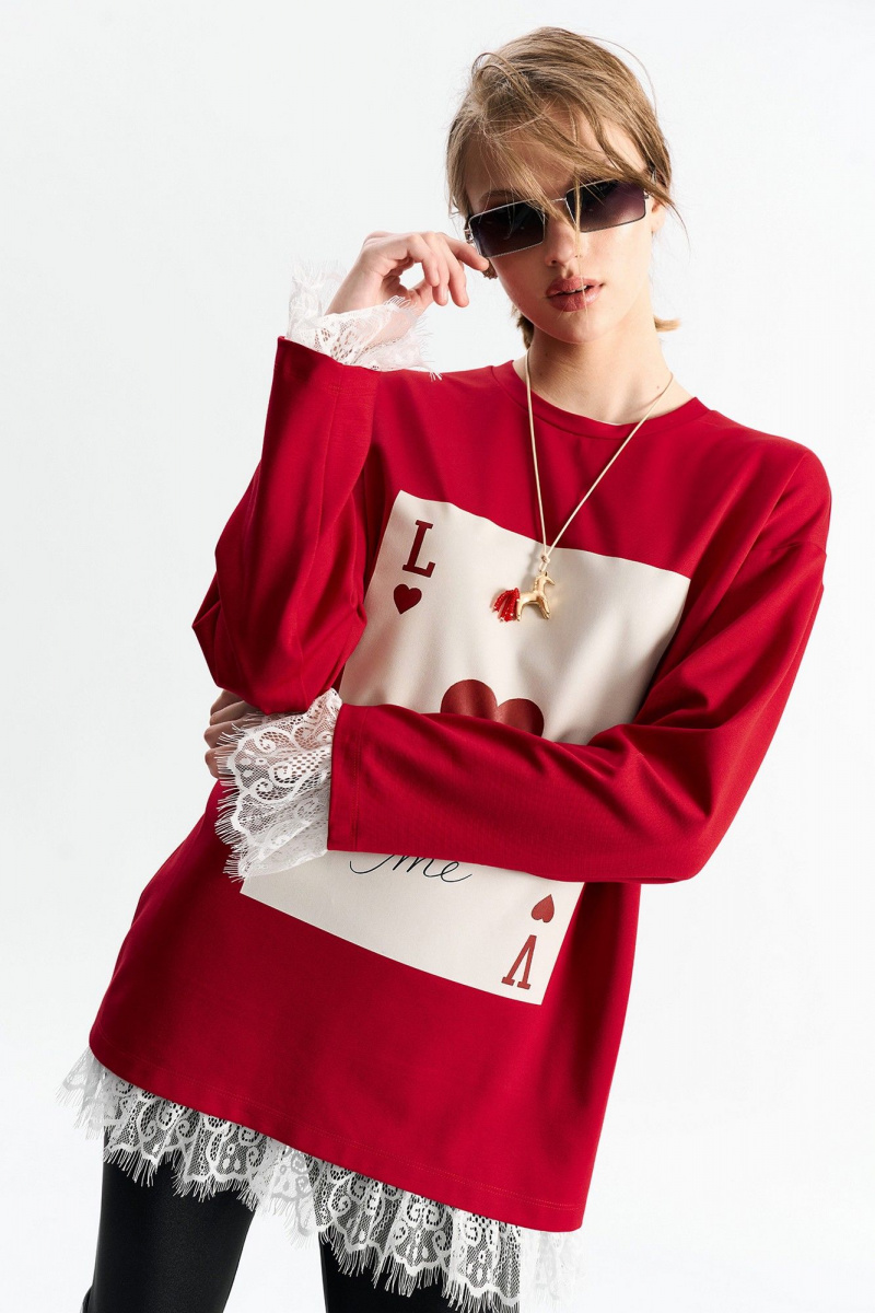 Джемперы MilMil 1279 красный