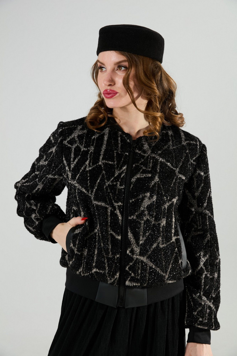 Брючный комплект NikVa 1011-2 бордо/чёрный