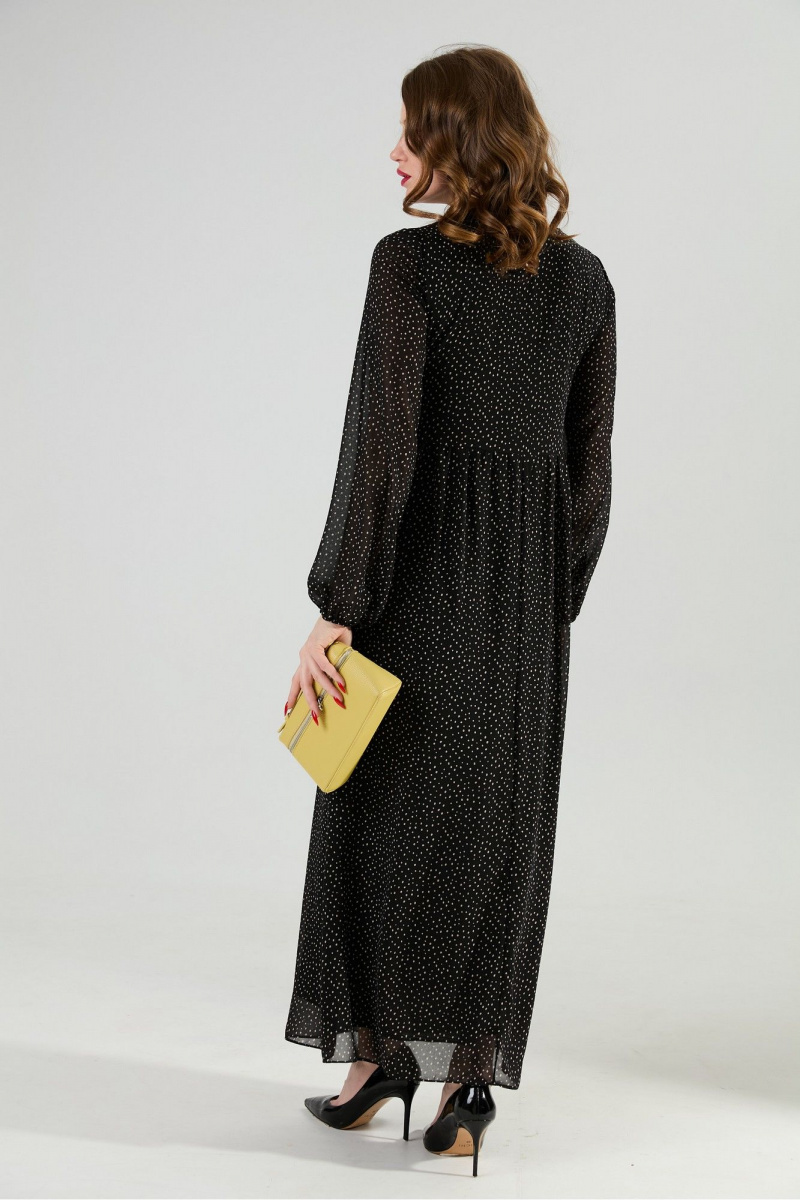 Платья NikVa 801-10 чёрный_горошек