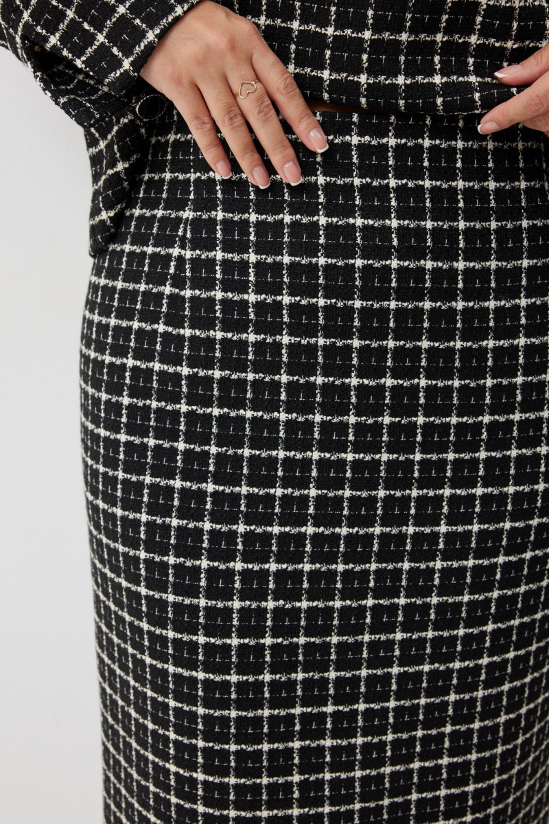 Юбочный комплект Elady 4655 черно-белый_клетка