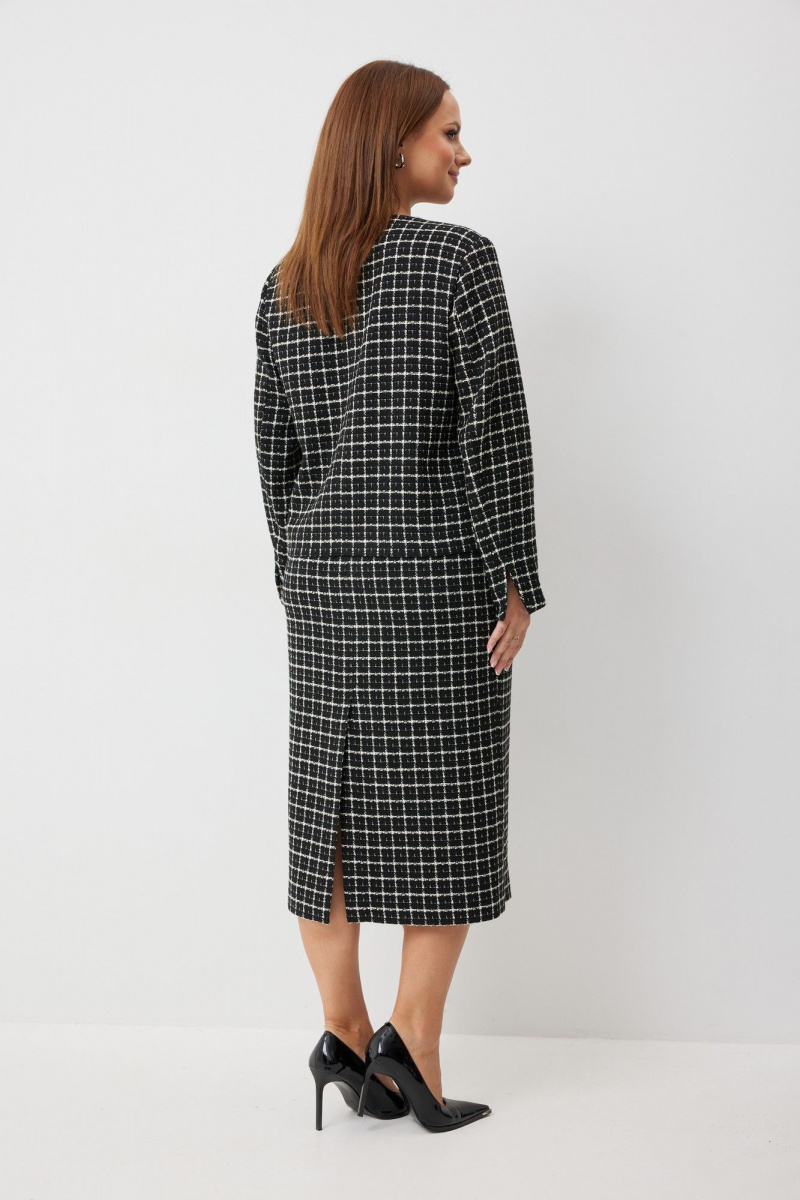 Юбочный комплект Elady 4655 черно-белый_клетка