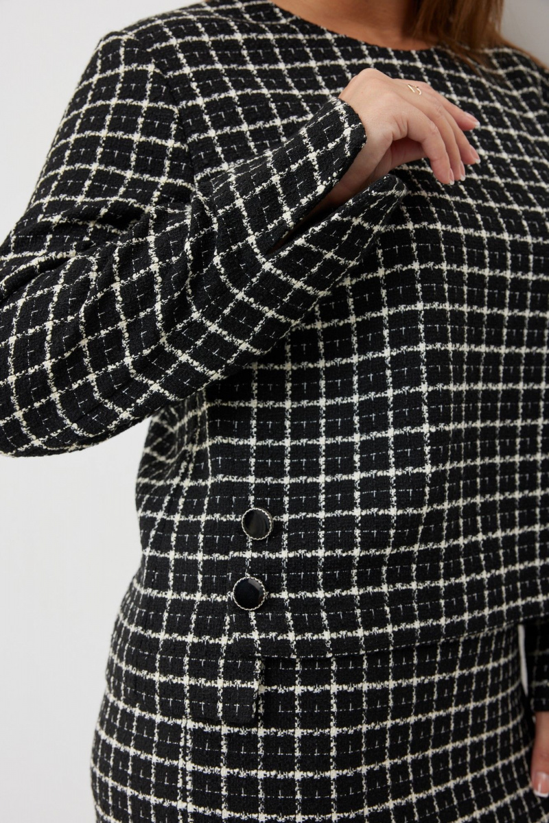 Юбочный комплект Elady 4655 черно-белый_клетка