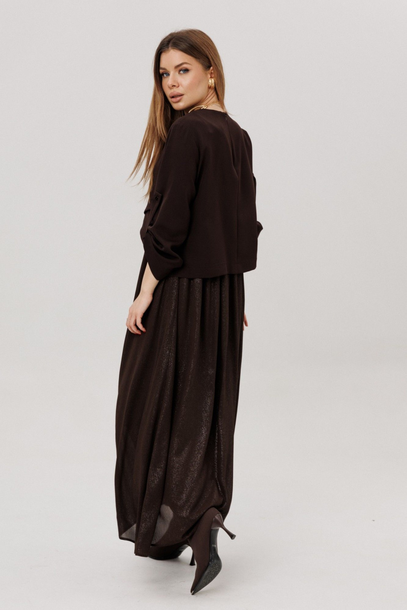 Платья Amberа Style 1007-9 шоколад