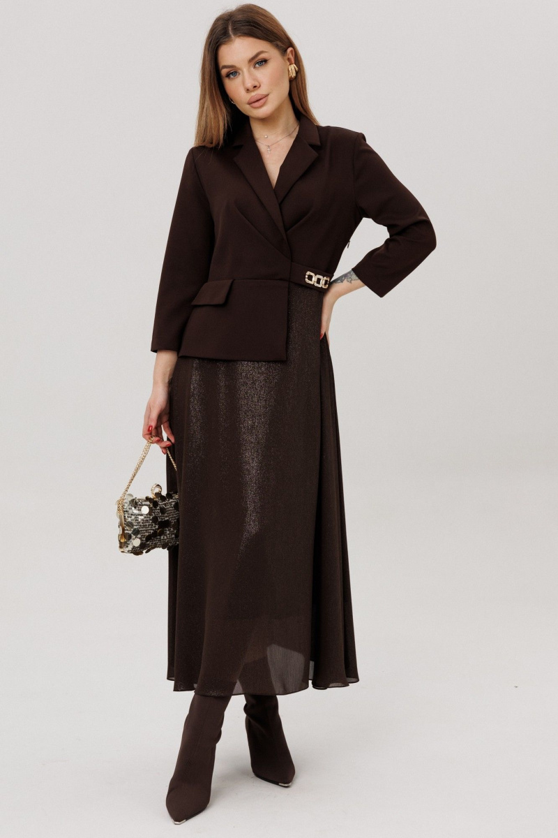 Платья Amberа Style 1034-5 шоколад