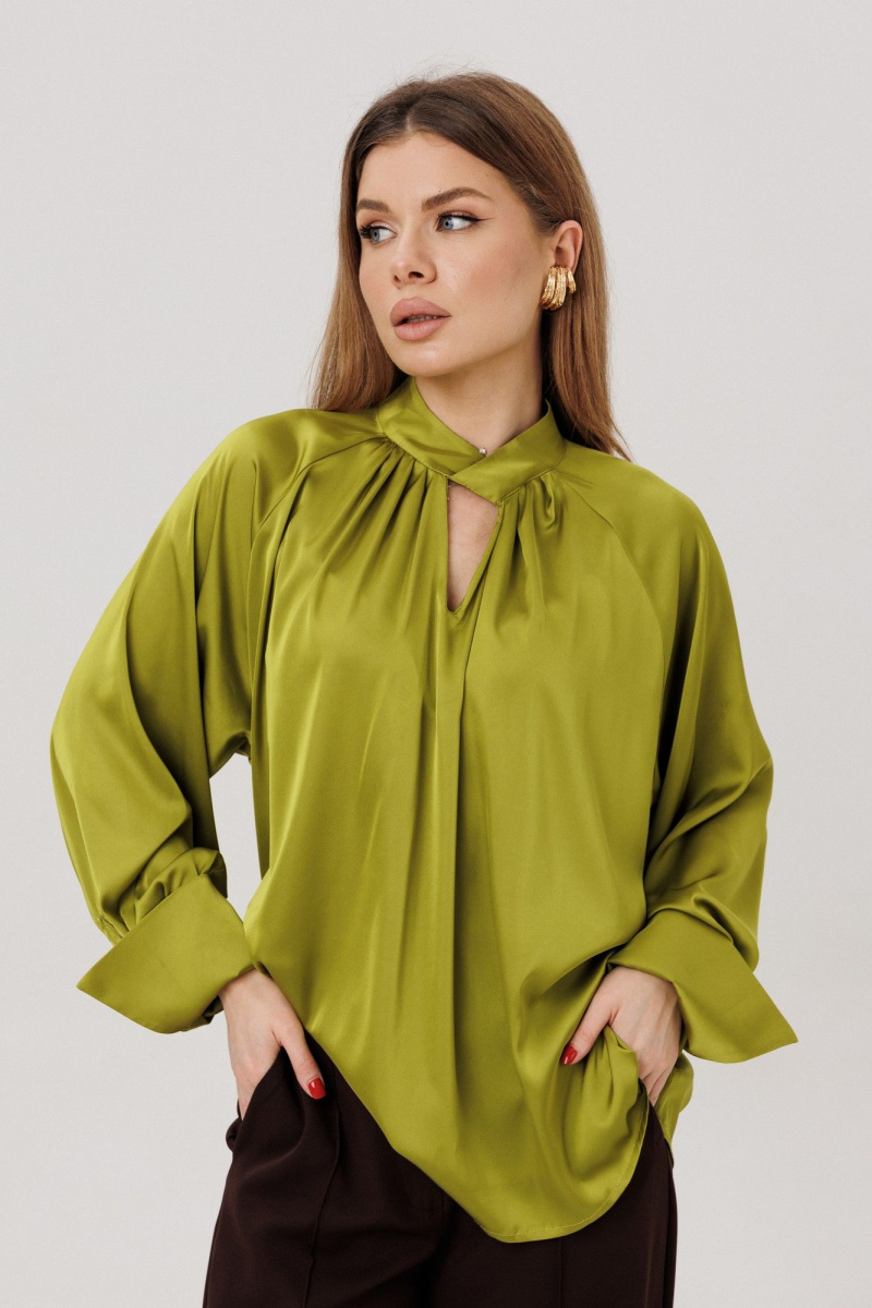 Блузы Amberа Style 1137 оливка