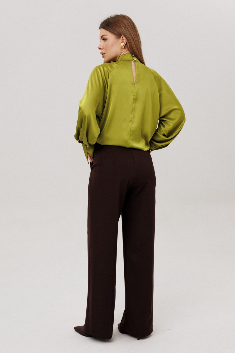 Брючный комплект Amberа Style 2147 шоколад/оливка