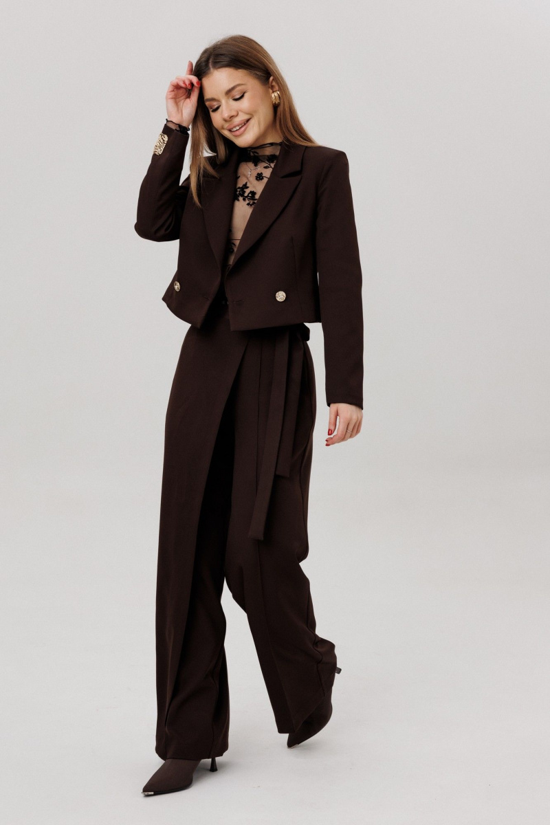 Брючный костюм Amberа Style 3020 шоколад