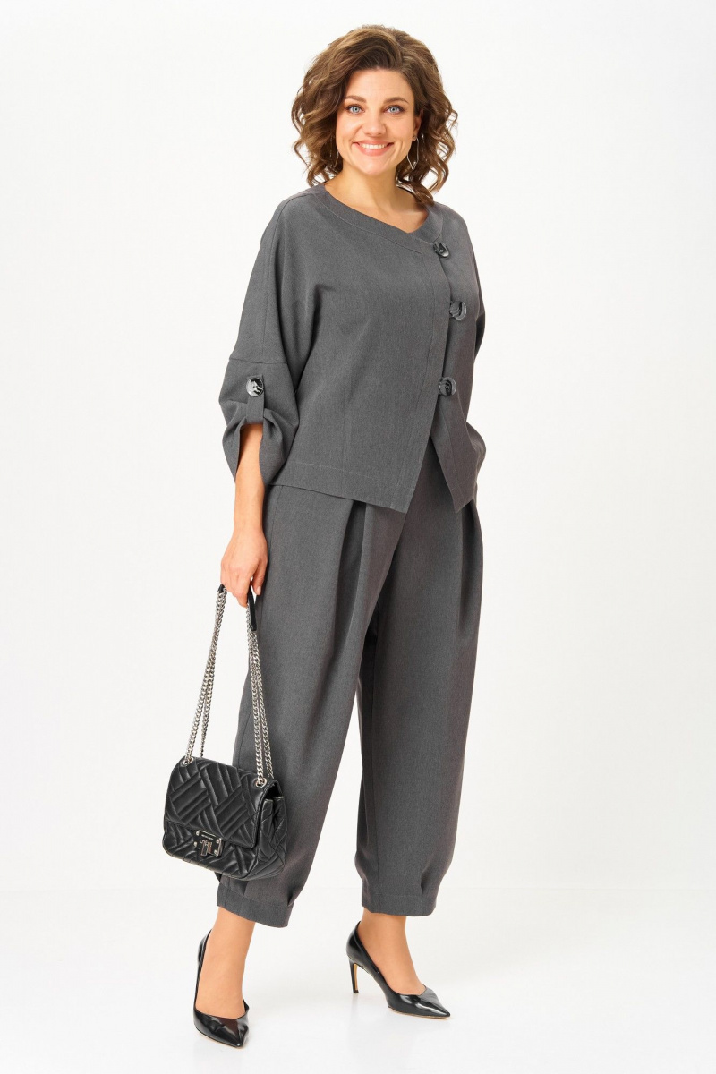 Брючный костюм Michel chic 1436/1 графит