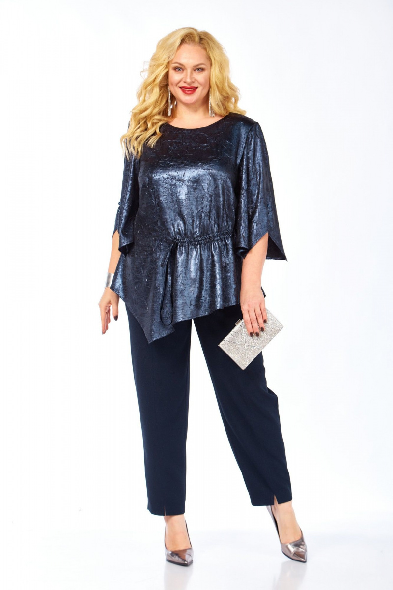 Брючный костюм Элль-стиль 2450 синий