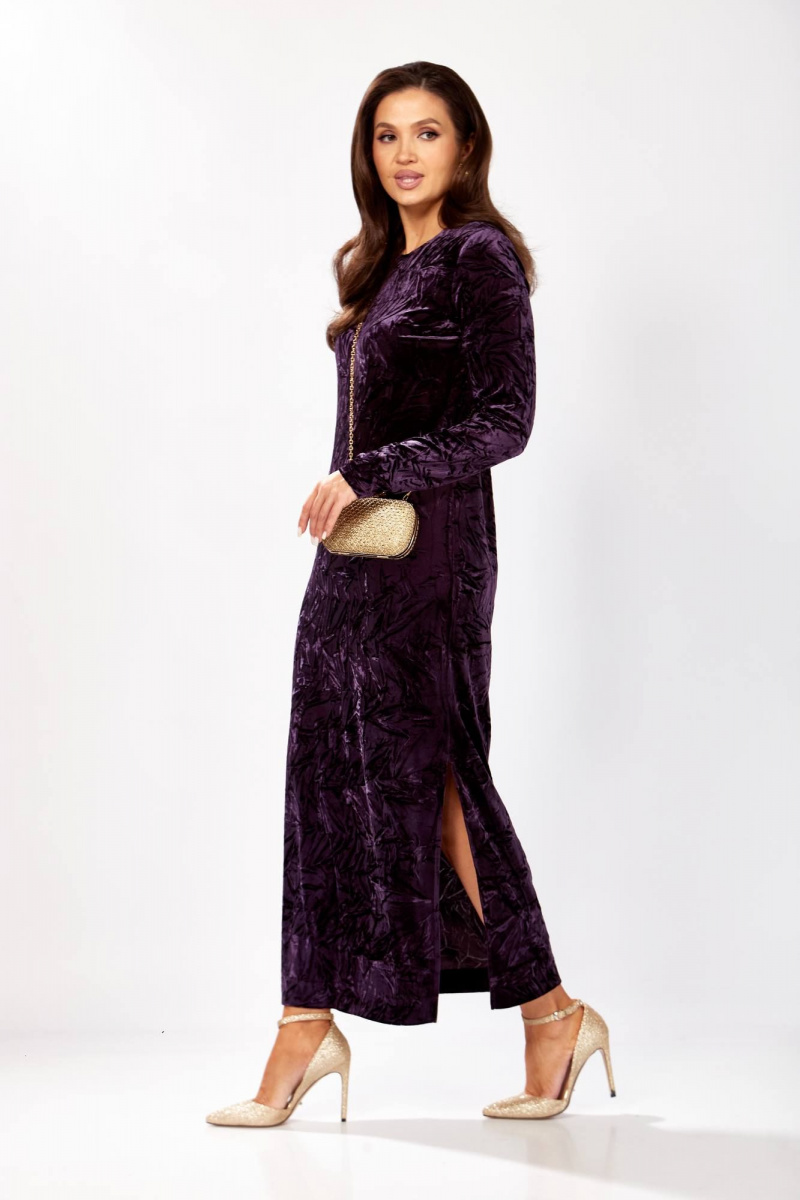 Платья Gizart 5339/1 баклажан_жатый