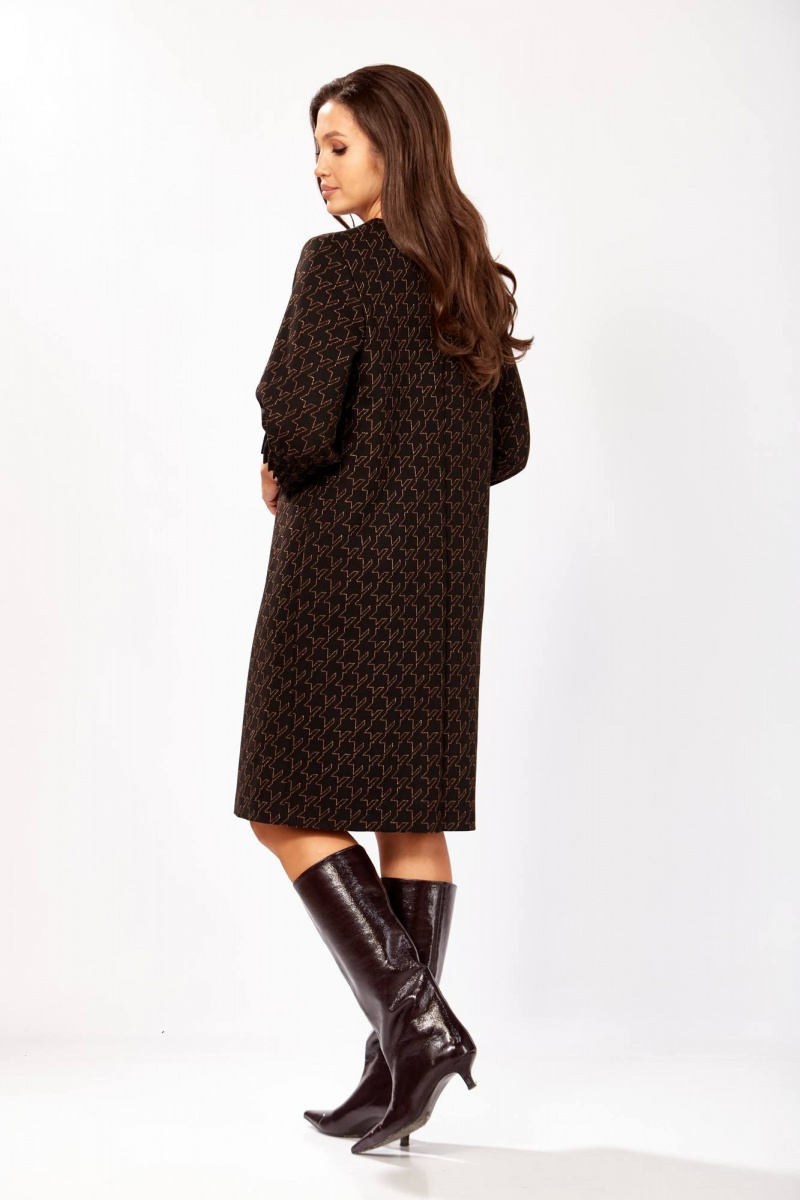 Платья Gizart 5182 черный,медь