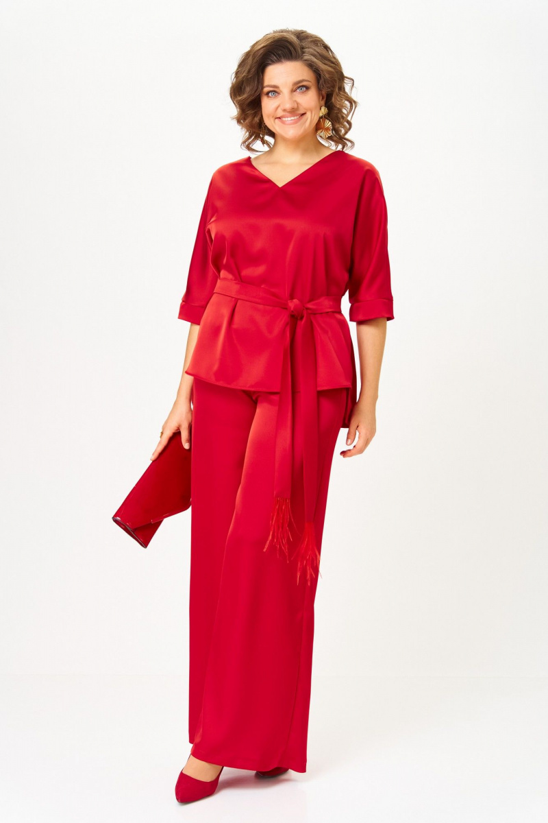 Брючный комплект БагираАнТа 1092А красный