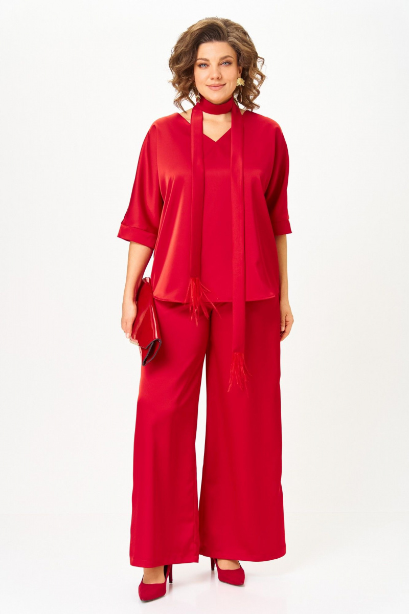 Брючный комплект БагираАнТа 1092А красный