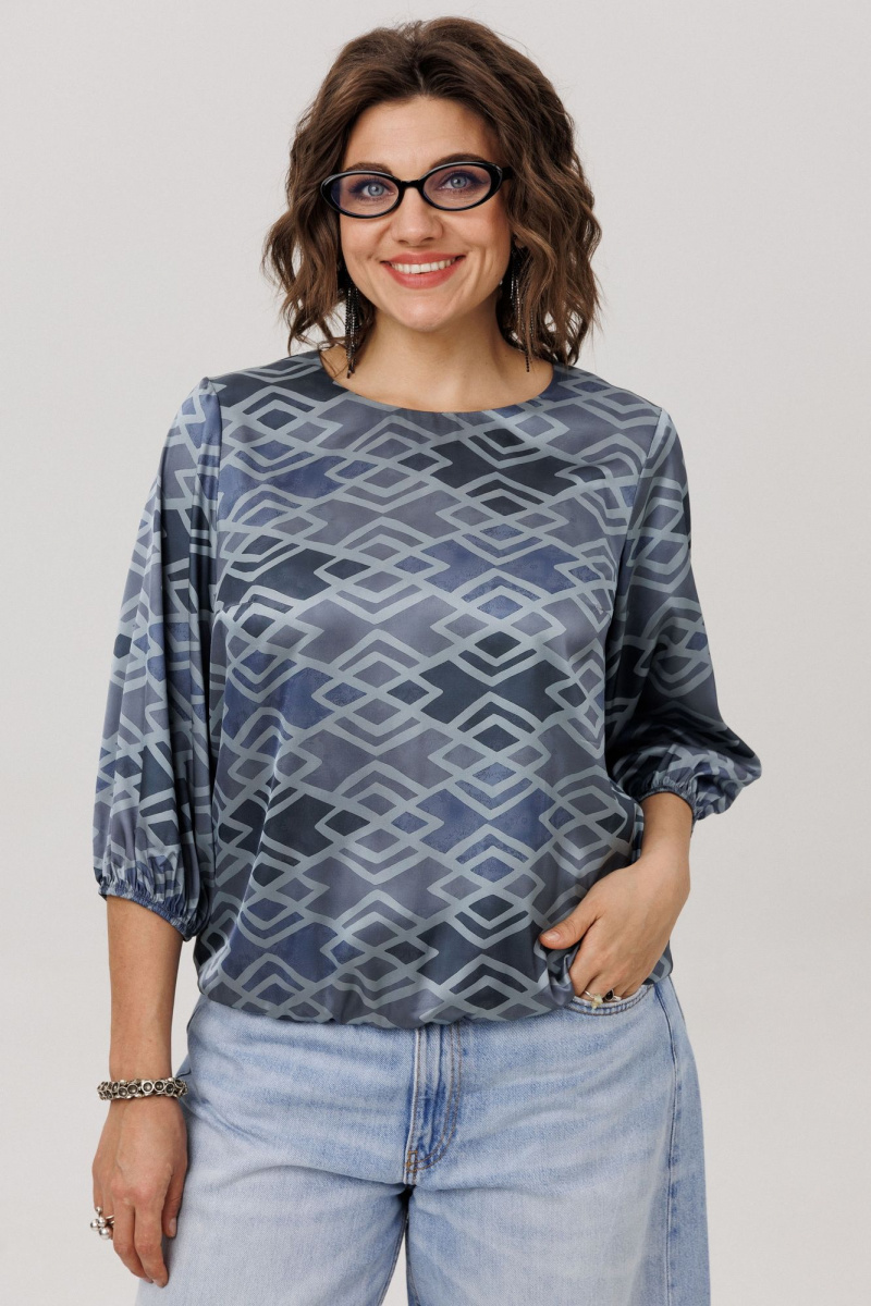 Блузы Anelli 1779.1 аронианский_синий