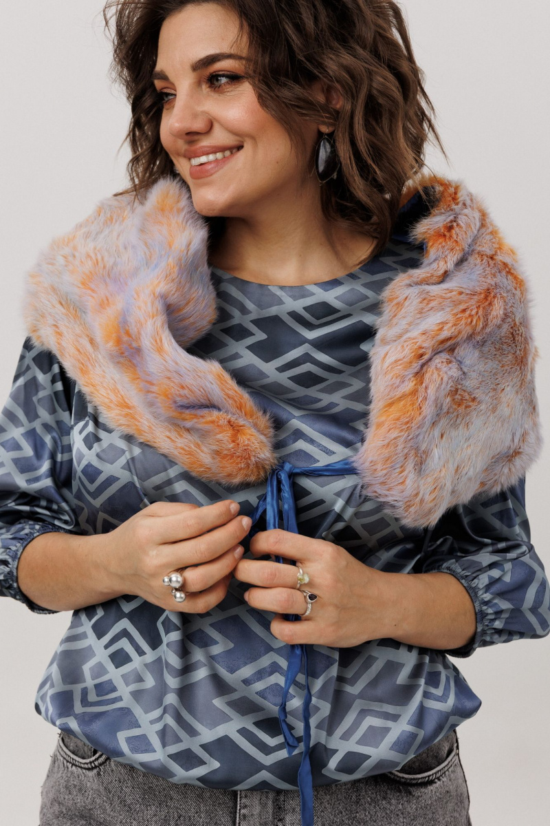 Блузы Anelli 1779.1 аронианский_синий