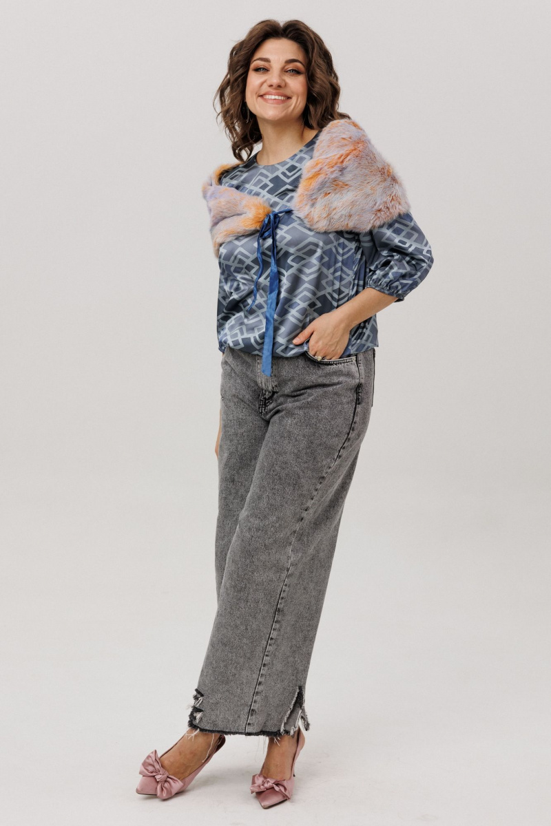 Блузы Anelli 1779.1 аронианский_синий