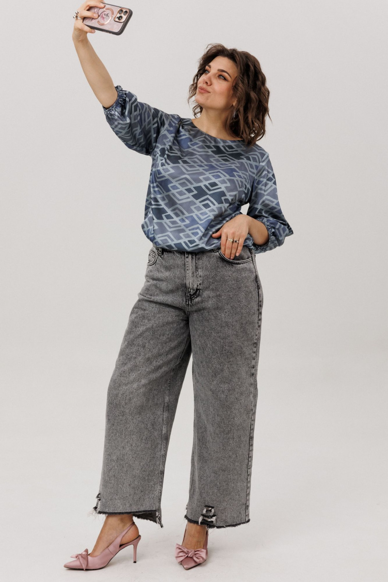 Блузы Anelli 1779.1 аронианский_синий