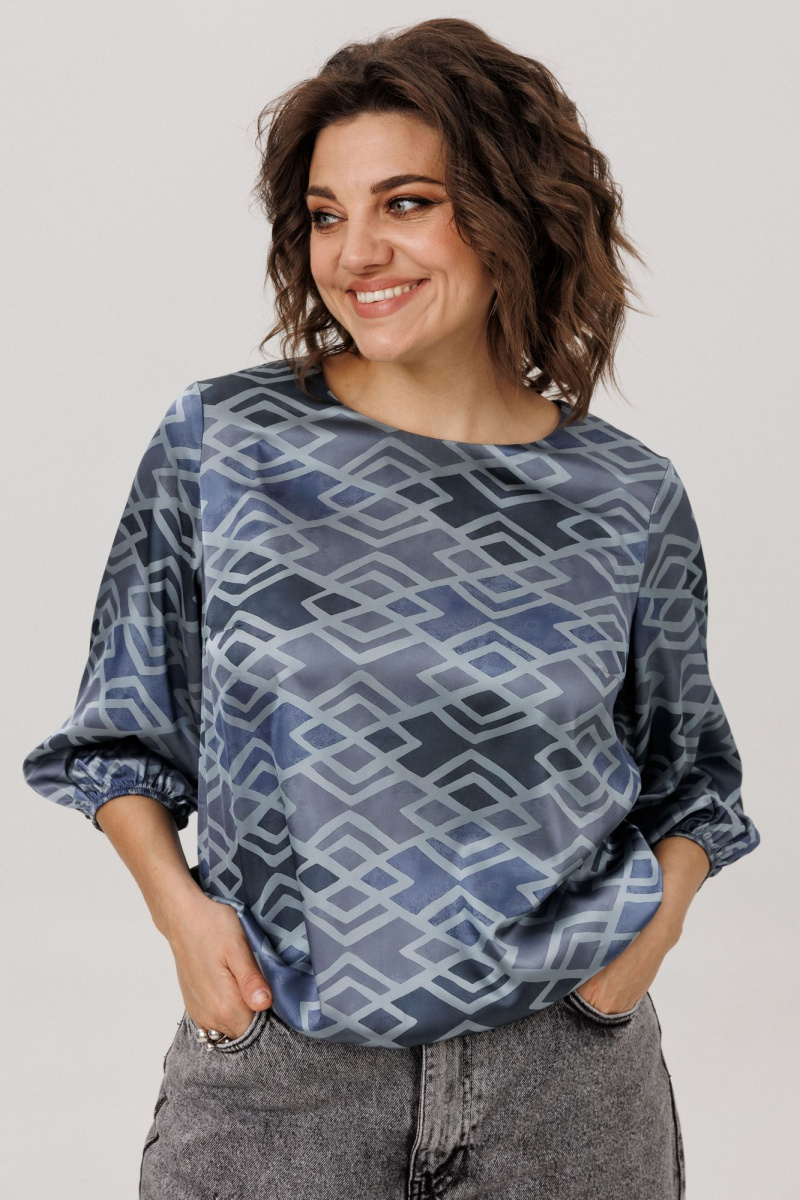 Блузы Anelli 1779.1 аронианский_синий