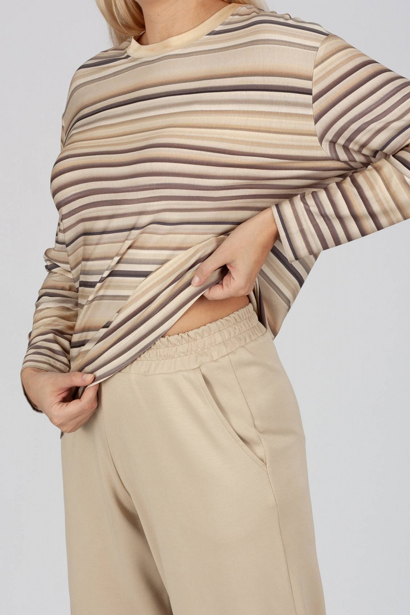 Джемперы Belarusachka С5003592 полоска / ваниль