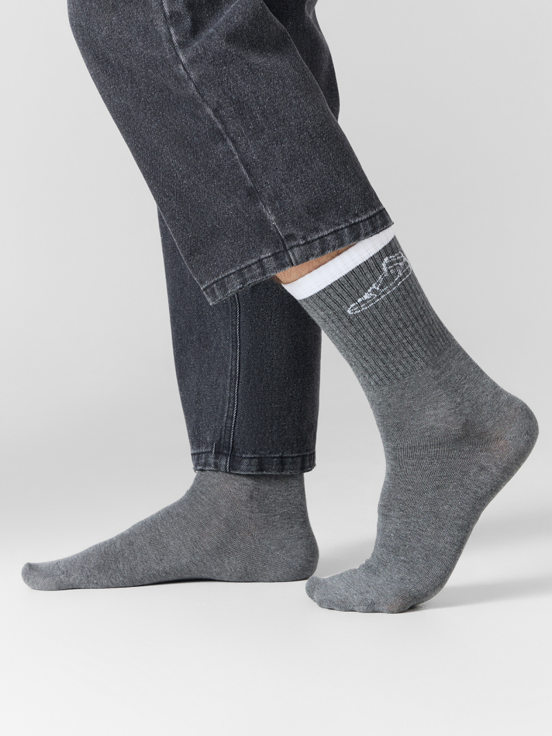 Носки и гетры Mark Formelle 107K-2910/24107K-1 т.серый_меланж_рис.2910