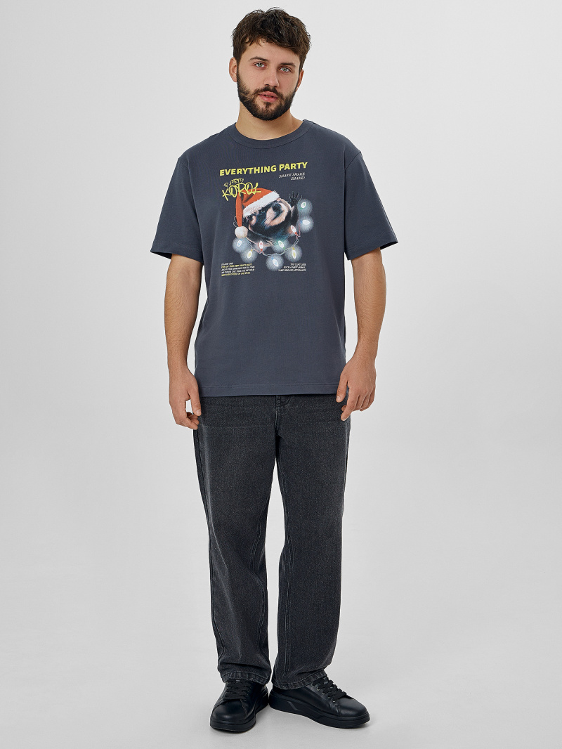 Футболки Mark Formelle 111855/25-5293П-0 графит_печать3_3_сл_на_пол