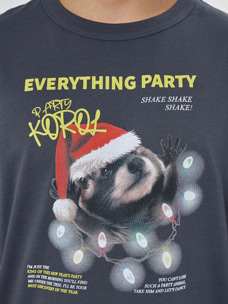 Футболки Mark Formelle 111855/25-5293П-0 графит_печать3_3_сл_на_пол