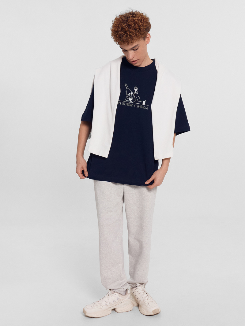 Футболки Mark Formelle 111883/24-4288П-0 неви_печать_1_сл_на_пол