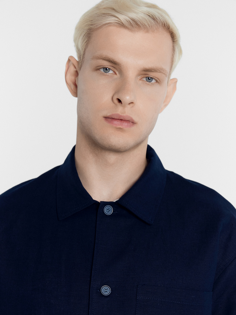 Рубашки с длинным рукавом Mark Formelle 111887/24-3831Ц-9 т.синий