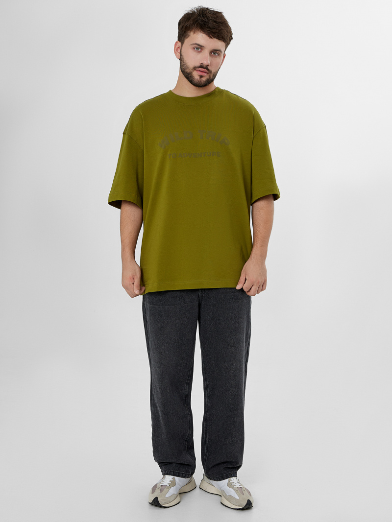 Футболки Mark Formelle 111892/25-5209П-0 травяной_печать_4_сл_на_пол_3D