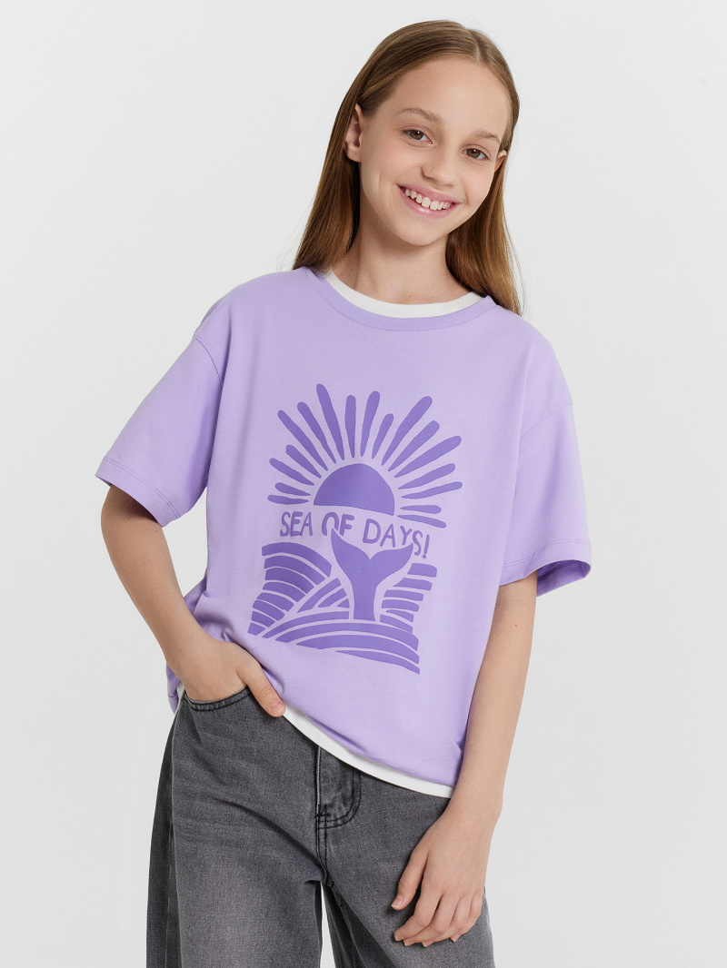 Майки и топы Mark Formelle 117915/24-26206П-0 лаванда_печать1_3_сл_на_пол