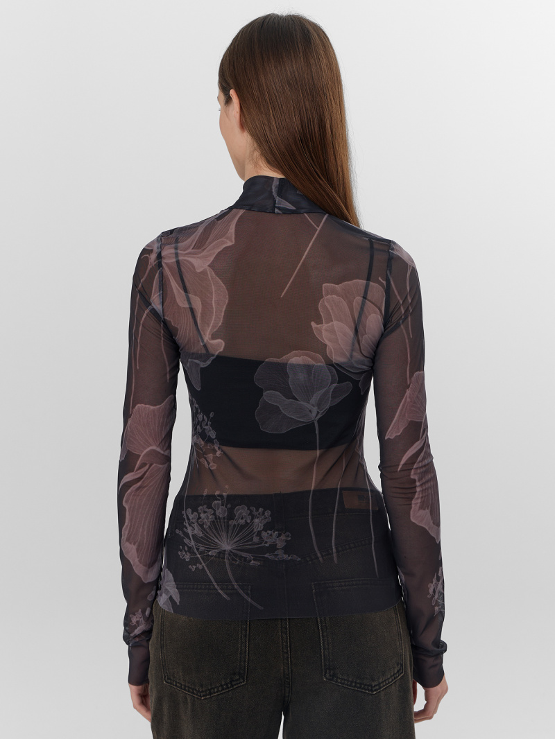 Джемперы Mark Formelle 122845/25-ОБР34945П-10 цветы_на_черном_010.2_Сублимация_полотна